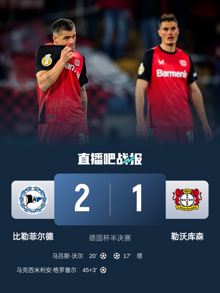 比勒菲爾德是史上第4支晉級德國杯決賽的德丙球隊，此前3隊未奪冠